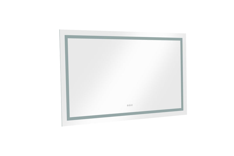 48 x 36 Inch LED Mirror Bathroom Vanity Mirrors with Lights, Wall Mounted Anti-Fog Memory Large Dimmable Front Light Makeup Mirror - Supfirm