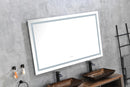 48 x 36 Inch LED Mirror Bathroom Vanity Mirrors with Lights, Wall Mounted Anti-Fog Memory Large Dimmable Front Light Makeup Mirror - Supfirm