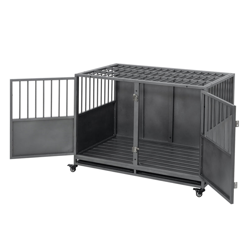 48inch heavy duty dog crate - Supfirm