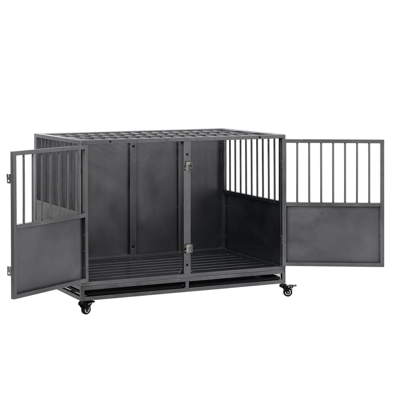 48inch heavy duty dog crate - Supfirm