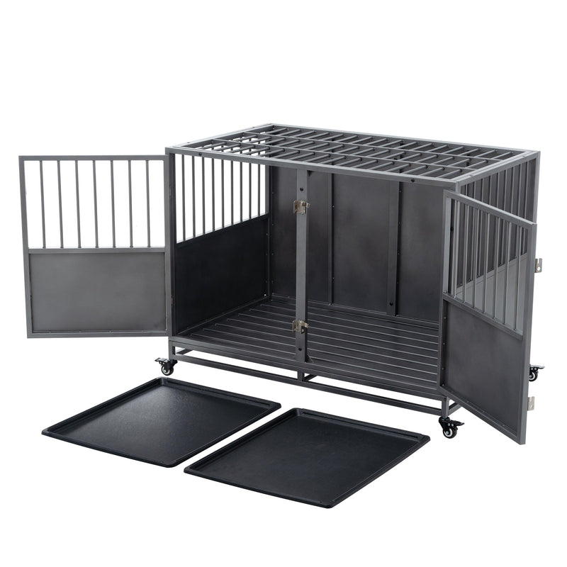 48inch heavy duty dog crate - Supfirm