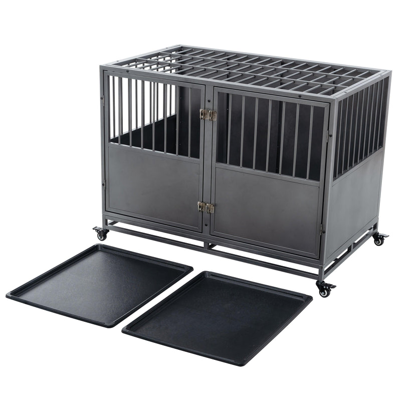 48inch heavy duty dog crate - Supfirm