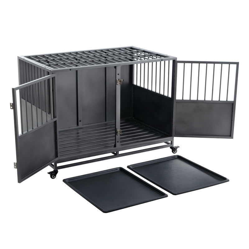 48inch heavy duty dog crate - Supfirm