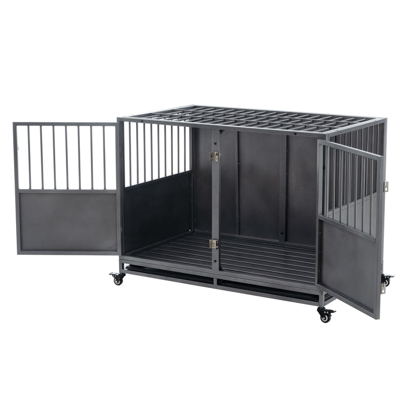 48inch heavy duty dog crate - Supfirm