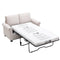 58.3" Pull Out Sofa Bed,Sleeper Sofa Bed with Premium Twin Size Mattress Pad,2-in-1 Pull Out Couch Bed,Loveseat Sleeper for Living Room,Small Apartment, Beige White - Supfirm