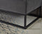 58.6" Bed Bench Metal Base with Storage Grey Velvet - Supfirm