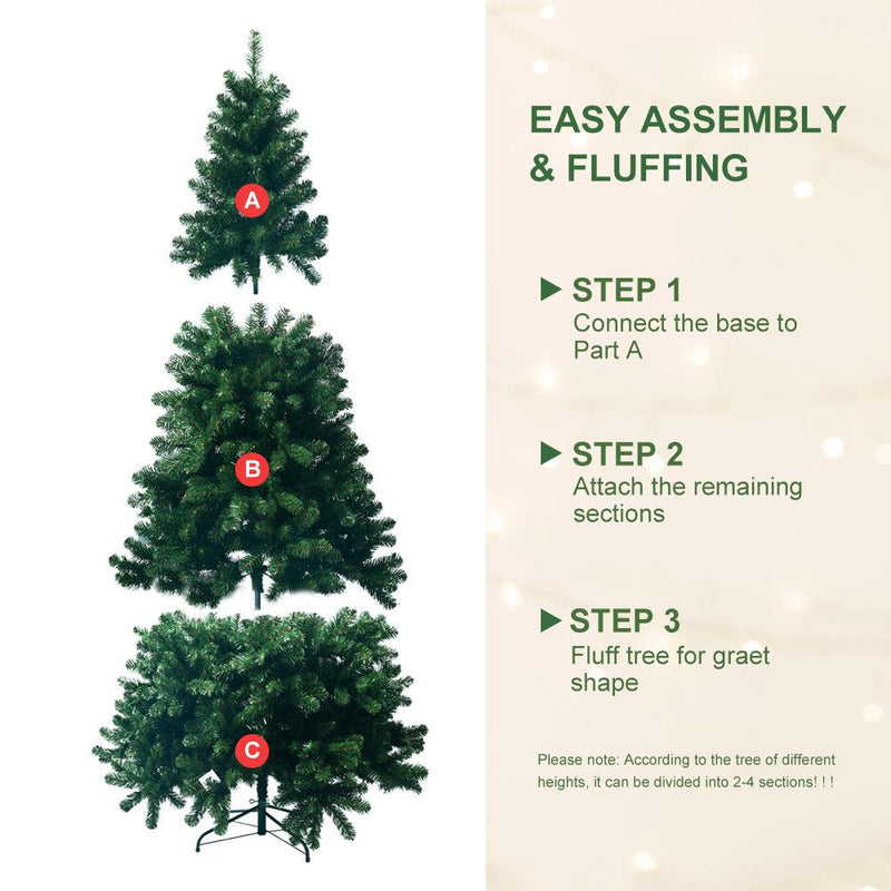 5FT Modern And Convenient Xmas Decoration Festive Magic PVC Automatic Christmas tree - Supfirm