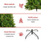 Supfirm 6-FT Artificial Christmas Tree with 1079 Tips,260LED, Unlit Hinged Spruce PVC/PE Xmas Tree for Indoor Outdoor, Green - Supfirm