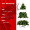 Supfirm 6-FT Artificial Christmas Tree with 1600 Tips,No Light, Unlit Hinged Spruce PVC/PE Xmas Tree for Indoor Outdoor, Green - Supfirm