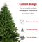 Supfirm 6-FT Artificial Christmas Tree with 1600 Tips,No Light, Unlit Hinged Spruce PVC/PE Xmas Tree for Indoor Outdoor, Green - Supfirm