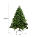 Supfirm 6-FT Artificial Christmas Tree with 1600 Tips,No Light, Unlit Hinged Spruce PVC/PE Xmas Tree for Indoor Outdoor, Green - Supfirm