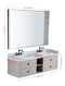 60*23*21in Wall Hung Doulble Sink Bath Vanity Cabinet Only in Bathroom Vanities without Tops - Supfirm