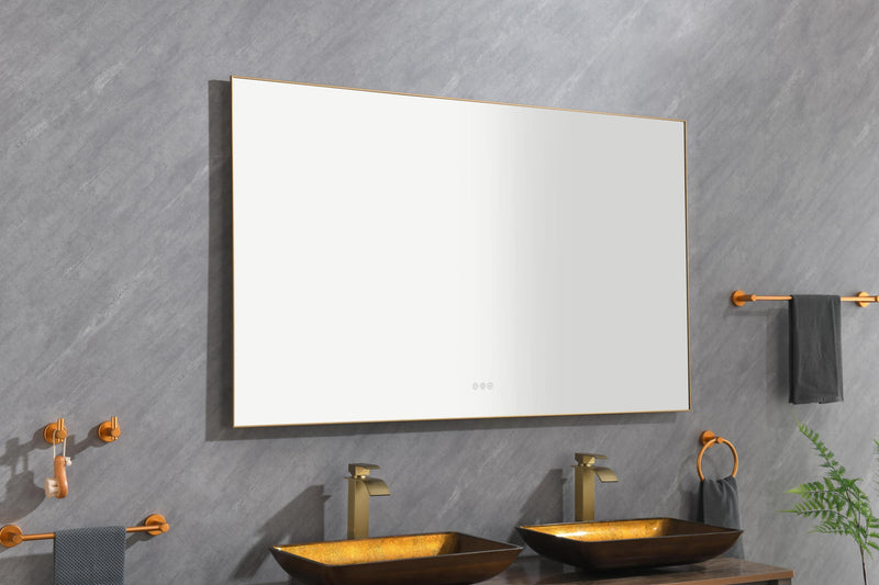 60x 36Inch LED Mirror Bathroom Vanity Mirror with Back Light, Wall Mount Anti-Fog Memory Large Adjustable Vanity Mirror - Supfirm