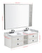 72*23*21in Wall Hung Doulble Sink Bath Vanity Cabinet Only in Bathroom Vanities without Tops - Supfirm