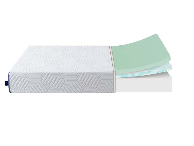 8 Inch Twin Gel Memory Foam Mattress, White, Bed in a Box, Green Tea and Cooling Gel Infused, CertiPUR-US Certified - Supfirm