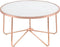 ACME Alivia Coffee Table in Rose Gold & Frosted Glass 81835 - Supfirm