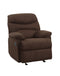 ACME Arcadia Glider Recliner (Motion) in Chocolate Microfiber 00635 - Supfirm