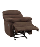 ACME Arcadia Glider Recliner (Motion) in Chocolate Microfiber 00635 - Supfirm