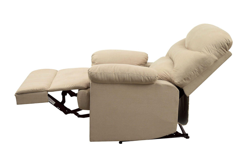 ACME Arcadia Recliner (Motion) in Beige Microfiber 00626 - Supfirm