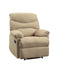 ACME Arcadia Recliner (Motion) in Beige Microfiber 00626 - Supfirm