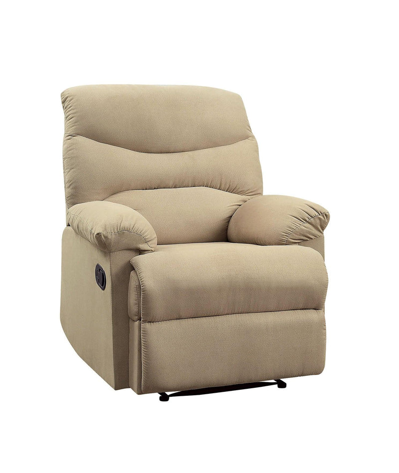 ACME Arcadia Recliner (Motion) in Beige Microfiber 00626 - Supfirm