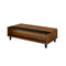 ACME Avala Coffee Table w/Lift Top, Walnut & Black 83140 - Supfirm