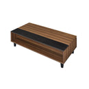 ACME Avala Coffee Table w/Lift Top, Walnut & Black 83140 - Supfirm