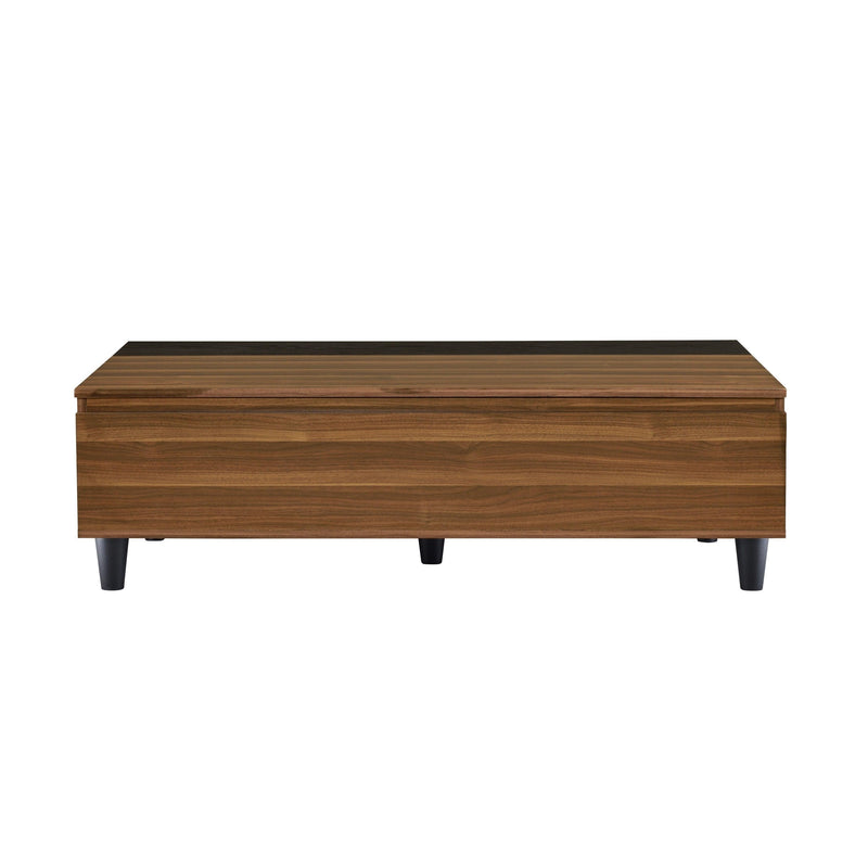 ACME Avala Coffee Table w/Lift Top, Walnut & Black 83140 - Supfirm