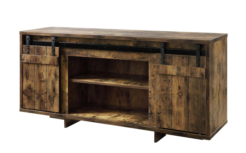 ACME Bellarosa TV Stand, Rustic Oak 91610 - Supfirm