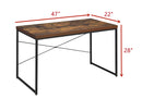 ACME Bob Desk in Weathered Oak & Black 92396 - Supfirm