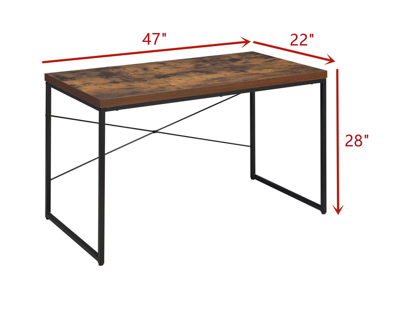 ACME Bob Desk in Weathered Oak & Black 92396 - Supfirm