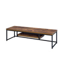 ACME Bob TV Stand in Weathered Oak & Black 91782 - Supfirm