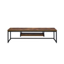 ACME Bob TV Stand in Weathered Oak & Black 91782 - Supfirm