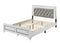 ACME Casilda Queen Bed w/LED in Gray PU & White Finish BD00644Q - Supfirm