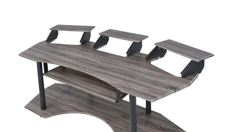 ACME Eleazar Computer Desk, Black Oak 92895 - Supfirm