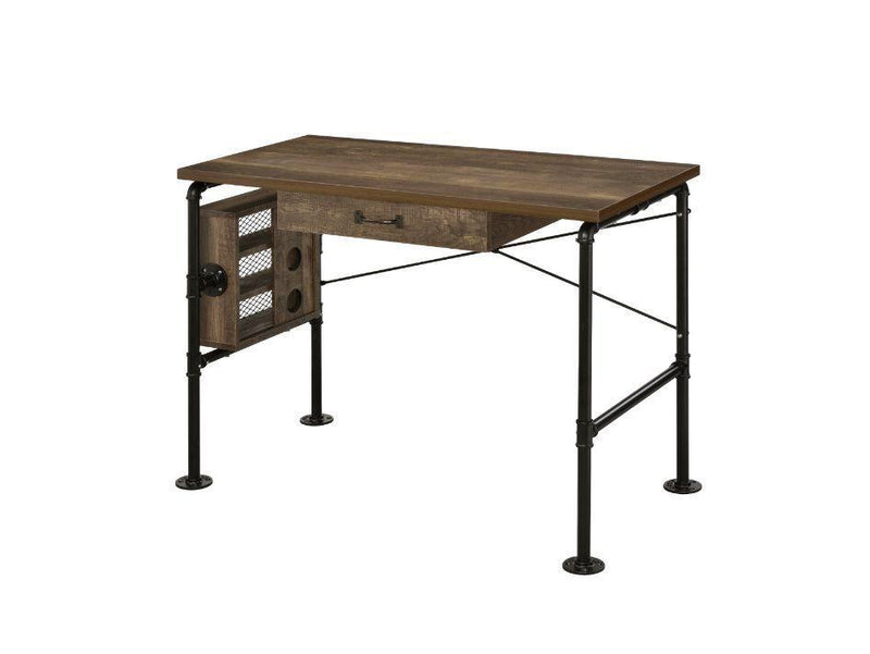 ACME Endang Writing Desk, Weathered Oak & Black Finish 92595 - Supfirm