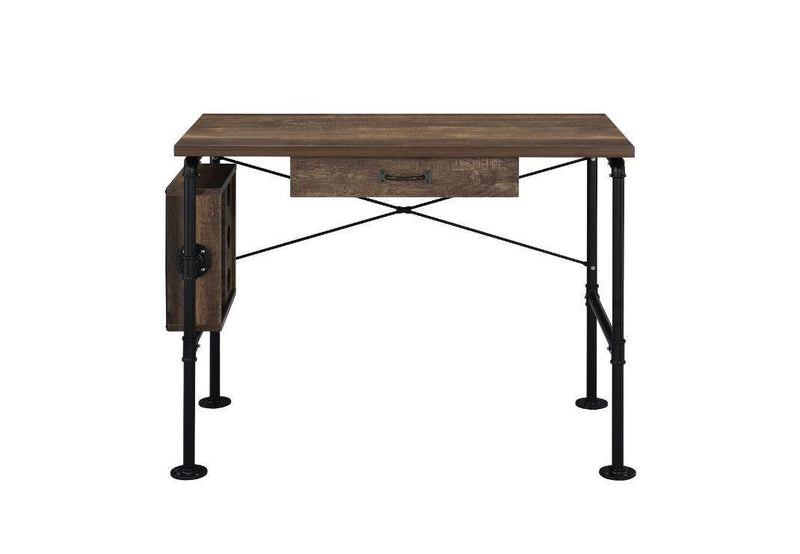 ACME Endang Writing Desk, Weathered Oak & Black Finish 92595 - Supfirm