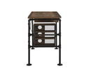 ACME Endang Writing Desk, Weathered Oak & Black Finish 92595 - Supfirm