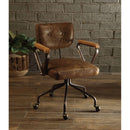 ACME Hallie Office Chair in Vintage Whiskey Top Grain Leather 92410 - Supfirm