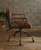 ACME Hallie Office Chair in Vintage Whiskey Top Grain Leather 92410 - Supfirm