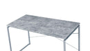 ACME Jurgen Desk, Faux Concrete & Silver 92905 - Supfirm