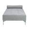 ACME Quenti Sofa Bed w/Pillow in Gray Melange Velvet LV00826 - Supfirm