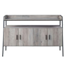 ACME Samiya TV Stand , Gray Oak & Black Finish LV00151 - Supfirm