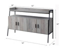 ACME Samiya TV Stand , Gray Oak & Black Finish LV00151 - Supfirm