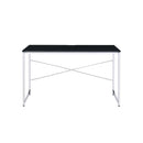 ACME Tennos Writing Desk, Black & Chrome Finish 93195 - Supfirm