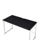 ACME Tennos Writing Desk, Black & Chrome Finish 93195 - Supfirm