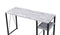 ACME Vadna Writing Desk, Antique White & Black Finish 92767 - Supfirm