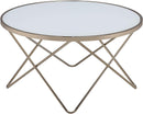 ACME Valora Coffee Table in Champagne & Frosted Glass 81825 - Supfirm