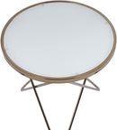 ACME Valora Coffee Table in Champagne & Frosted Glass 81825 - Supfirm