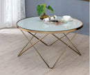 ACME Valora Coffee Table in Champagne & Frosted Glass 81825 - Supfirm